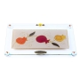 Lily Art Pomegranate Glass Challah Board – Red Orange and Yellow - 1