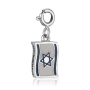Marina Jewelry Sterling Silver Israeli Flag Clip-on Charm - 1