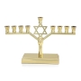 Classic Hanukkah Menorah With Star of David Design - 4