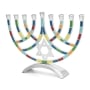 Multicolored Star of David Hanukkah Menorah - 8