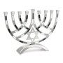 Multicolored Star of David Hanukkah Menorah - 13