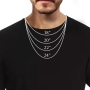 14K Gold Priestly Blessing Men's Pendant Necklace With Hoshen Design - 4