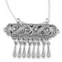 Traditional Yemenite Art Handcrafted Sterling Silver Refined Mezuzah Necklace With Filigree Design - 1