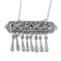 Traditional Yemenite Art Handcrafted Sterling Silver Refined Mezuzah Necklace With Filigree Design - 2