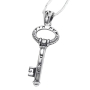 Woman of Valor: Silver Kabbalah Key Necklace (Choice of Blessings) - 1