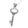 Woman of Valor: Silver Kabbalah Key Necklace (Choice of Blessings) - 3