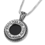 Sterling Silver and Onyx Ana Bekoach Necklace - 2