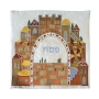 Yair Emanuel Machine Embroidered Matzah Cover and Afikoman Bag - Jerusalem - 3
