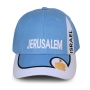 Jerusalem Israel Baseball Cap – Light Blue and White  - 1