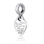 Marina Jewelry Sterling Silver Multilingual "I Love You" Heart Pendant Charm - 2