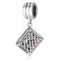 Marina Jewelry Sterling Silver Engraved Choshen Pendant Charm - 1