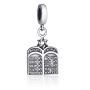 Marina Jewelry Silver Ten Commandments Pendant Charm for Bracelets - 1