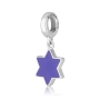 Marina Jewelry Purple Star of David Sterling Silver and Enamel Charm - 2