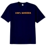 100% Kosher T-Shirt. Navy Blue - 1