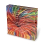 Jordana Klein Glassy Cube Home Blessing With Swirling Multicolored Design (Hebrew/English) - 2
