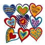 Multicolored Love & Hearts Wall Hanging by Dorit Judaica (Hebrew) - 1