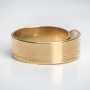Handmade 18K Gold-Plated Designer Adjustable Ring – The One My Soul Loves (Songs of Songs 3:1) - 2