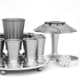 Nadav Art Anodized Aluminum Wine Fountain - 8 Cups Modern (Choice of Colors) - 7