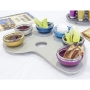 Nadav Art Anodized Aluminum Modern Seder Plate With Multicolored Bowls - 5