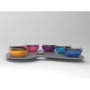 Nadav Art Anodized Aluminum Modern Seder Plate With Multicolored Bowls - 2