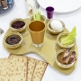 Nadav Art Anodized Aluminum Seder Plate (Variety of Colors) - 8