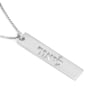 Sterling Silver or Gold Plated Vertical Bar Name Necklace - 2