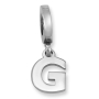 English Initial Sterling Silver Charm  - 1