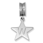 Star Sterling Silver Initial Cut-Out Charm (English / Hebrew)  - 1
