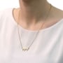 24K Gold-Plated Hebrew Name Necklace (Classic Script) - 3