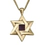 Grand Star of David Pendant with Micro-Inscribed Bible Chip - Silver or 14K Gold - 2