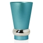 Nadav Art Anodized Aluminium Kiddush Cup - Straight with Decorative Ring (Choice of Colors) - 3