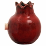 Michal Ben Yosef Ceramic Salt Shaker - Red Pomegranate  - 1