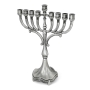 Ornate Hanukkah Menorah With Jerusalem Motif - 2
