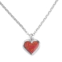 Adina Plastelina Small Silver Heart Necklace - Variety of Colors - 2