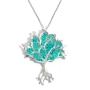 Adina Plastelina Silver Tree of Life Pendant - Variety of Colors - 3