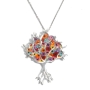 Adina Plastelina Silver Tree of Life Pendant - Variety of Colors - 4