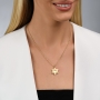 18K Gold Double Star of David Pendant Necklace - 2
