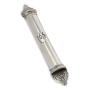 Polished Handcrafted Sterling Silver Mezuzah Case With Majestic Design By Traditional Yemenite Art - 1