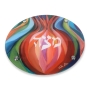 Jordana Klein Glass Matzah Plate – Pomegranate - 1