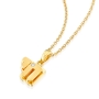 Yaniv Fine Jewelry 18K Gold Double Chai Pendant with Diamond - 2