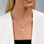 Yaniv Fine Jewelry 18K Gold Hamsa Pendant with Ruby Stone (Choice of Colors) - 2
