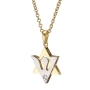 Yaniv Fine Jewelry 18K Gold Unisex Star of David & Dove of Peace Diamond Pendant (Choice of Color) - 6