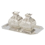 925 Silver-Plated Luxurious Pomegranate Candleholders and Tray - 2
