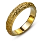14K Yellow Gold Thin Textured Ring - Sponge - 1