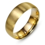 14K Yellow Gold Brushed Wedding Ring - 1