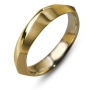 14K Yellow Gold Angled Wedding Ring - 1