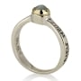 Sterling Silver True Love Ring with Chrysoberyl Stone - 3