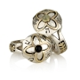 Sterling Silver and 14K Gold Flower in My Garden Ring (Five Metals) - 1