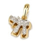 18K White and Yellow Gold and Diamonds Double Chai Pendant - 1