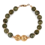 Green Garnet and Gold Filled Bracelet - 1
